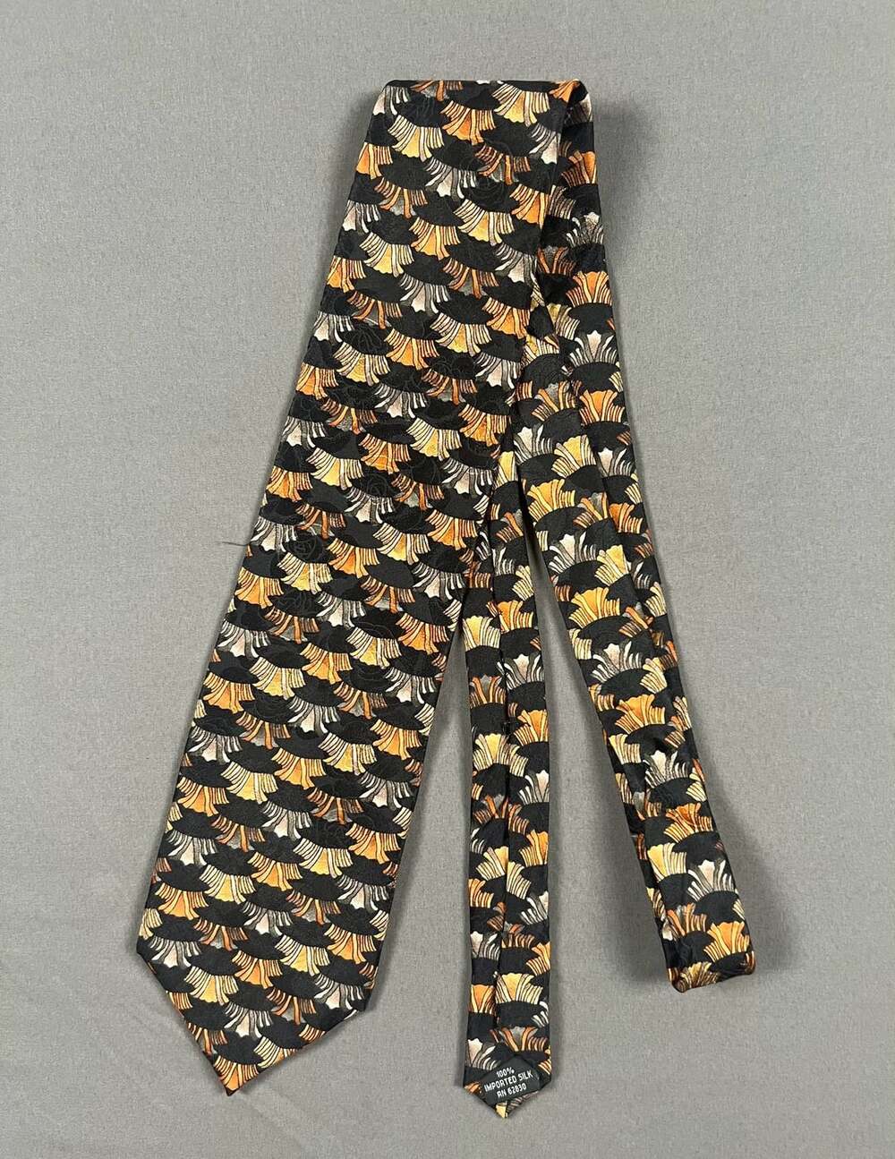 J. Garcia Collector's Edition Black Patterned Silk Necktie